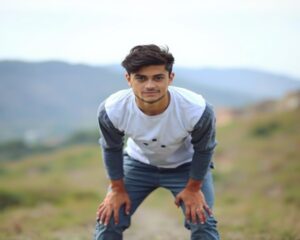 outdoor senior picture poses for guys