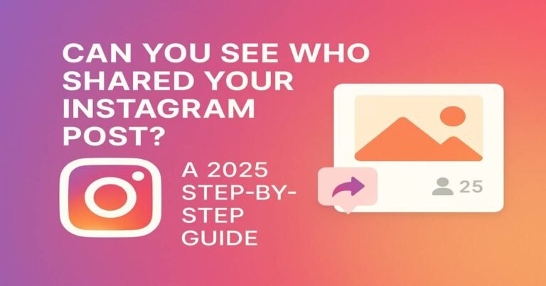 can you see who shared your instagram post