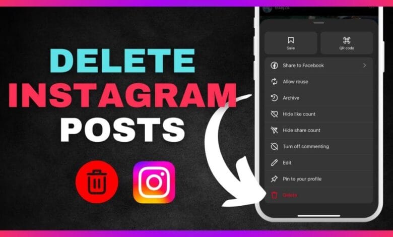 How do I delete an Instagram post