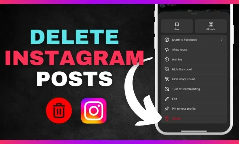 How do I delete an Instagram post