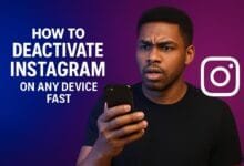 How to deactivate instagram