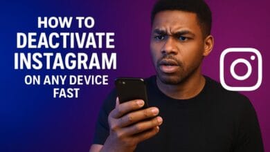How to deactivate instagram
