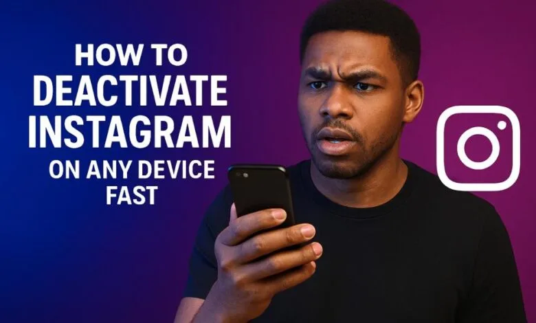 How to deactivate instagram