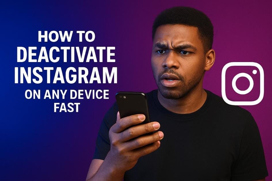 How to deactivate instagram