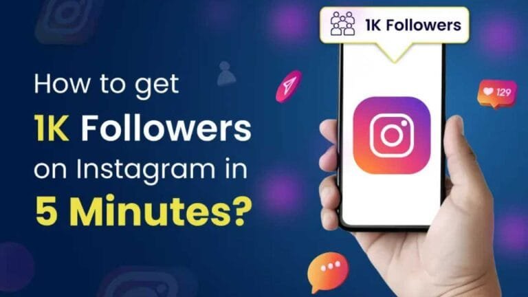 How to get 1k followers on instagram in 5 minutes