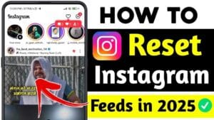 How to reset instagram feed