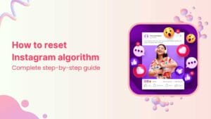 How to reset instagram feed