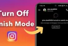 How to turn off vanish mode on instagram