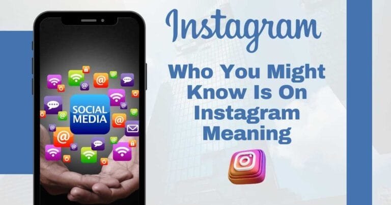 Who you might know is on instagram